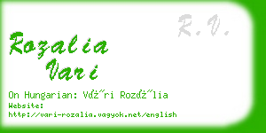 rozalia vari business card